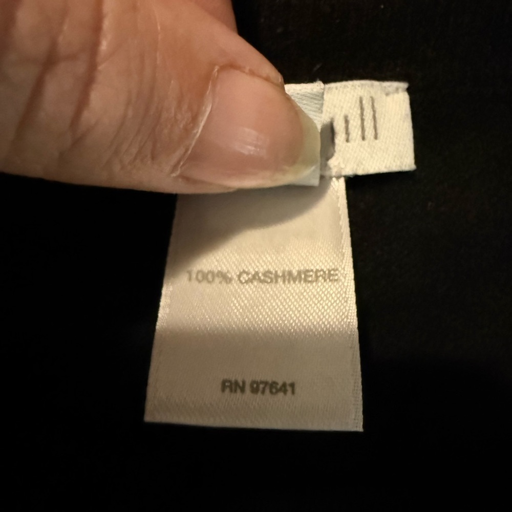 J. Jill Black Crew Neck Cashmere crewneck tunic Sweater women’s sz Small Petite - Picture 7 of 8